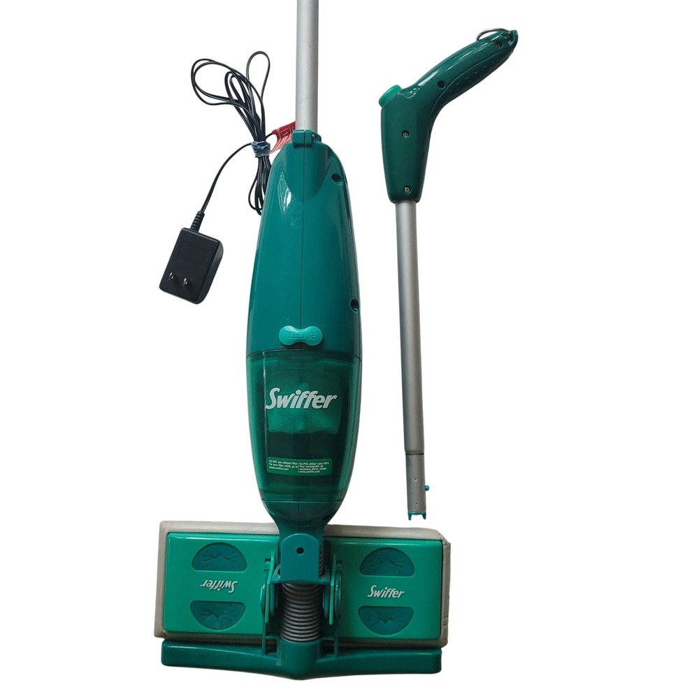 Swiffer Sweep+Vac Cordless Stick Vacuum Teal Hard Floor Cleaner with Charger
